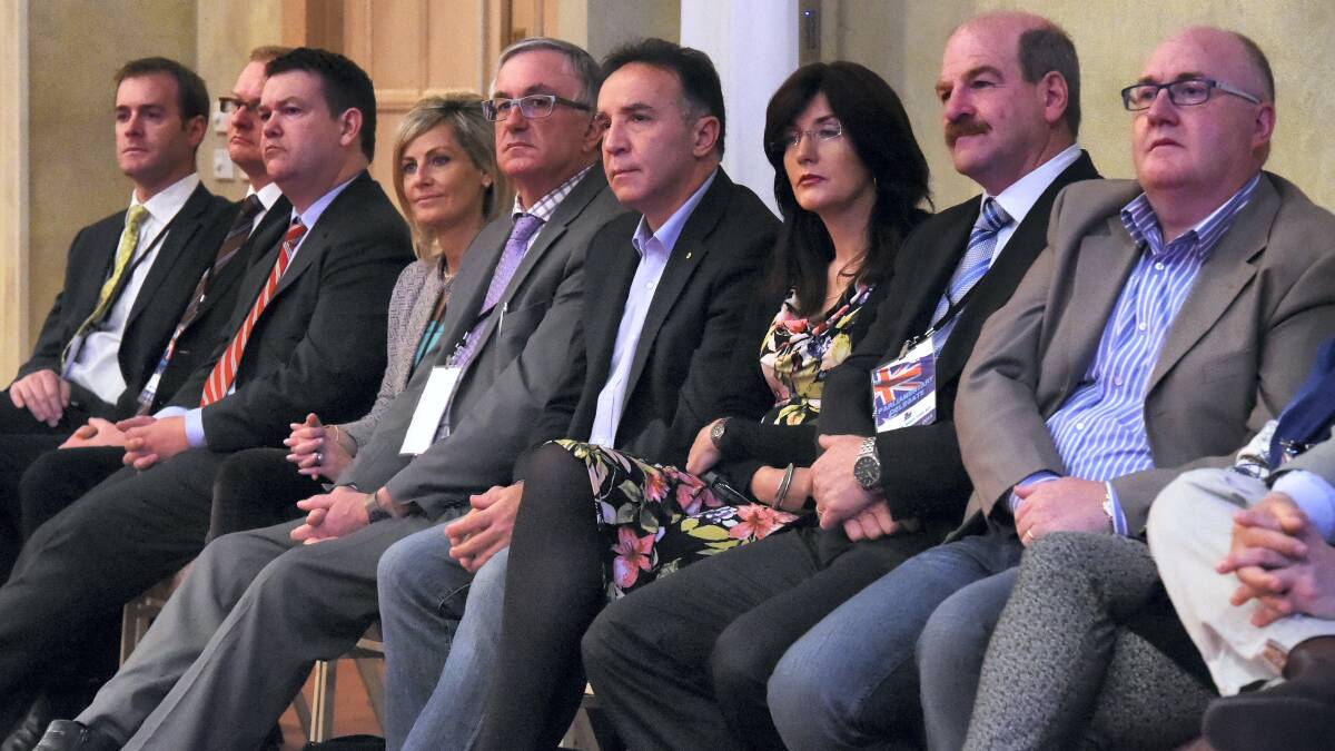 Liberal Party members at yesterday’s state conference. Picture: MARK JESSER