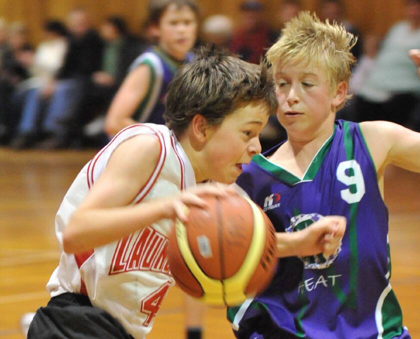 Woodfall playing in a junior basketball tournament in Launceston in 2009.