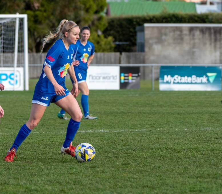 DOUBLE UP: Alexis Mitchell scored twice for Launceston United.