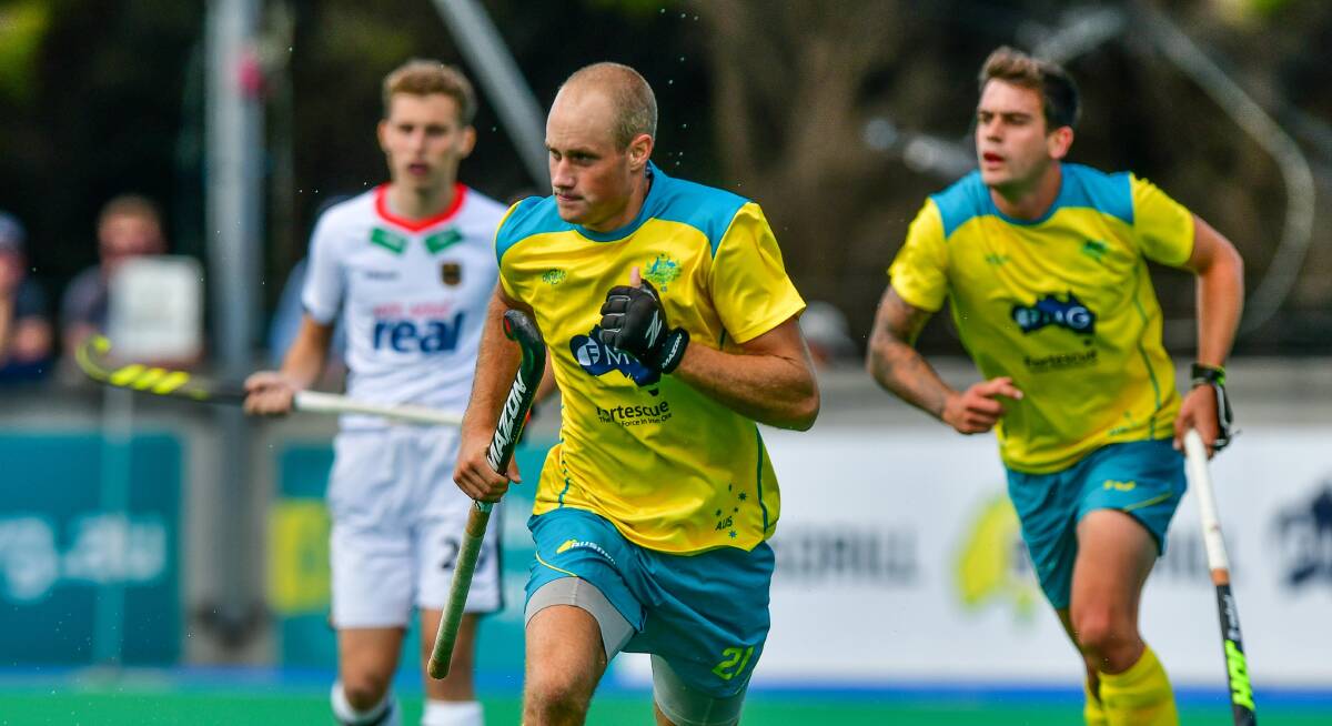 Role playing: Jack Welch is loving his attacking role in the Kookaburras' set-up.