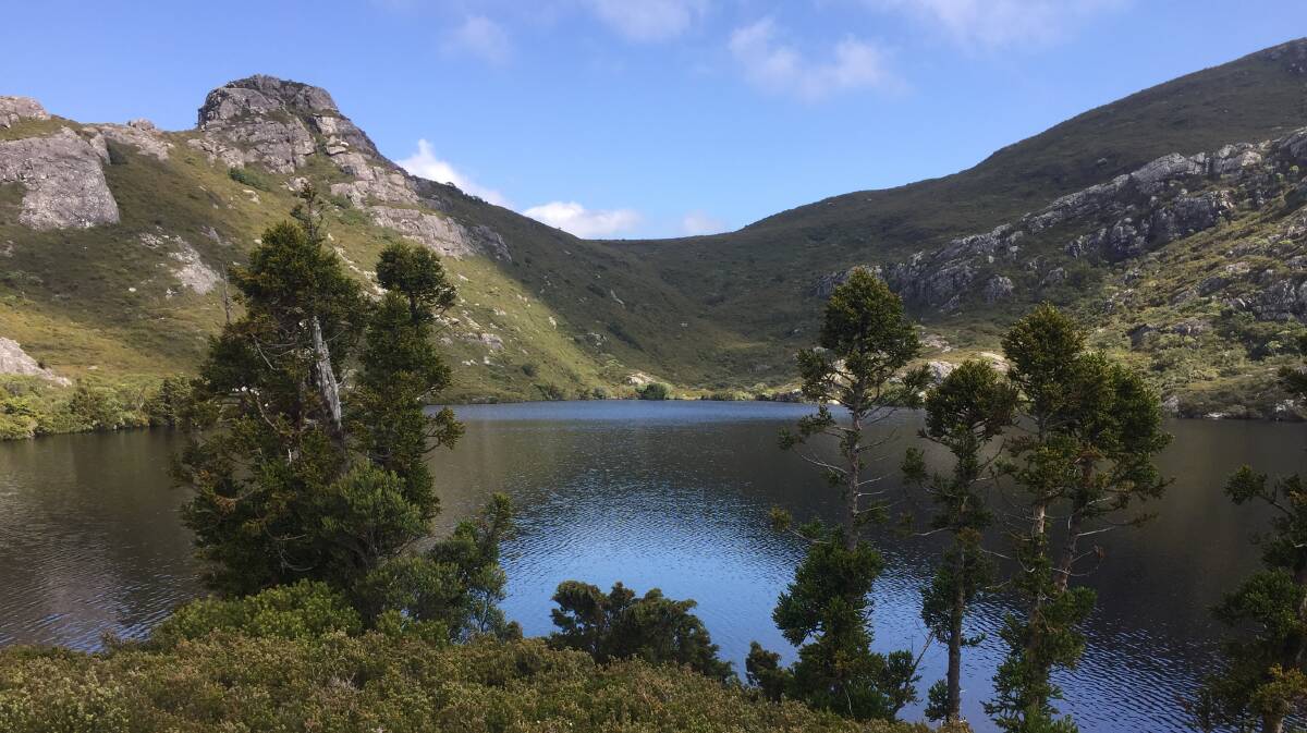 Feel the serenity: Remote Paddys Lake near Black Bluff in North-West Tasmania. Picture: Rob Shaw