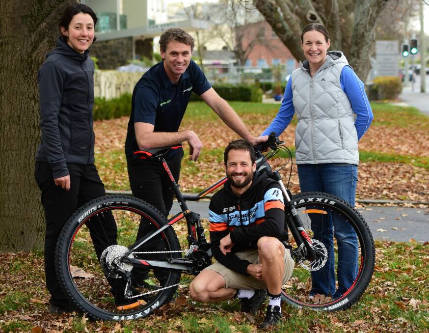 Wheels in motion: Freycinet Challenge committee members Rowena Fry, Ben Mather, Mark Padgett and Louise Padgett are planning for another bumper event.