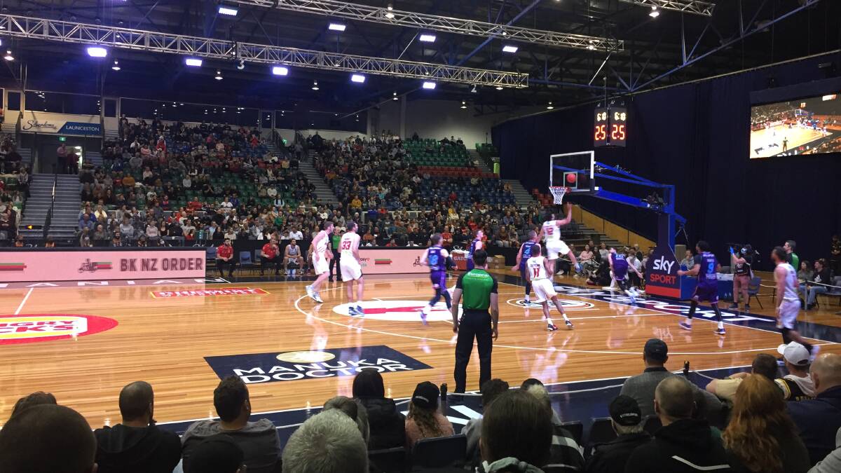 Dome sweet dome: The Silverdome came up a treat for the New Zealand Breakers v Perth Wildcats NBL fixture. Pictures: Rob Shaw