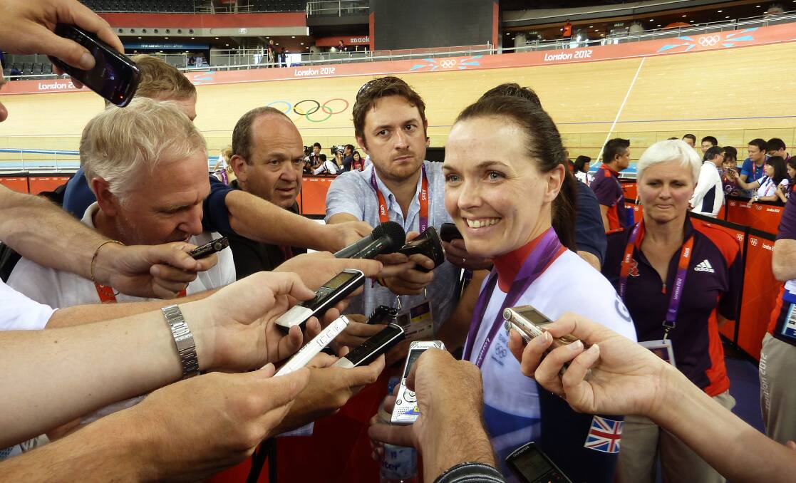 Victoria Pendleton was in high demand from the media at the 2012 London Olympics. Picture: Rob Shaw