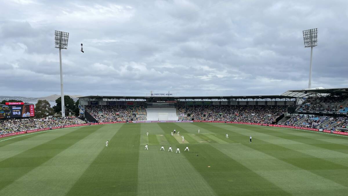 Solid ground: Bellerive Oval hosting Tasmania's first Ashes test. Picture: Rob Shaw