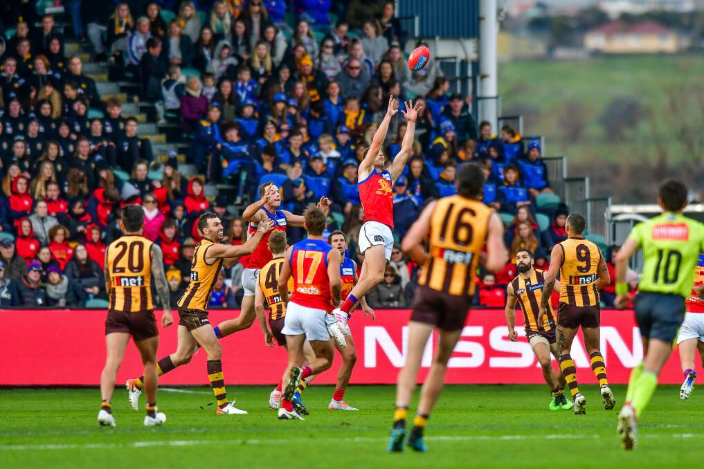 Hawthorn's crowds in Launceston have been up this season. Picture: Scott Gelston