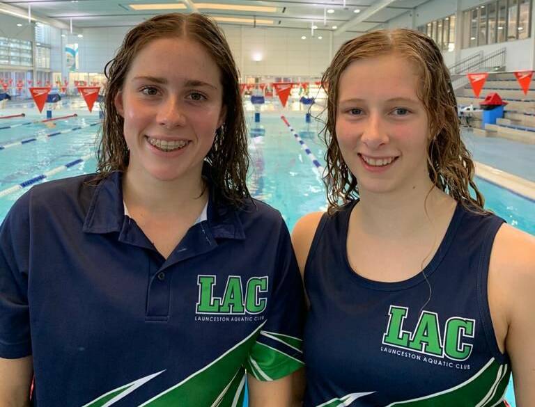 Getting set: Launceston Aquatic Club's Dawson Howell and Georgia Woods are competing at the Australian Swimming Championships on the Gold Coast this week.