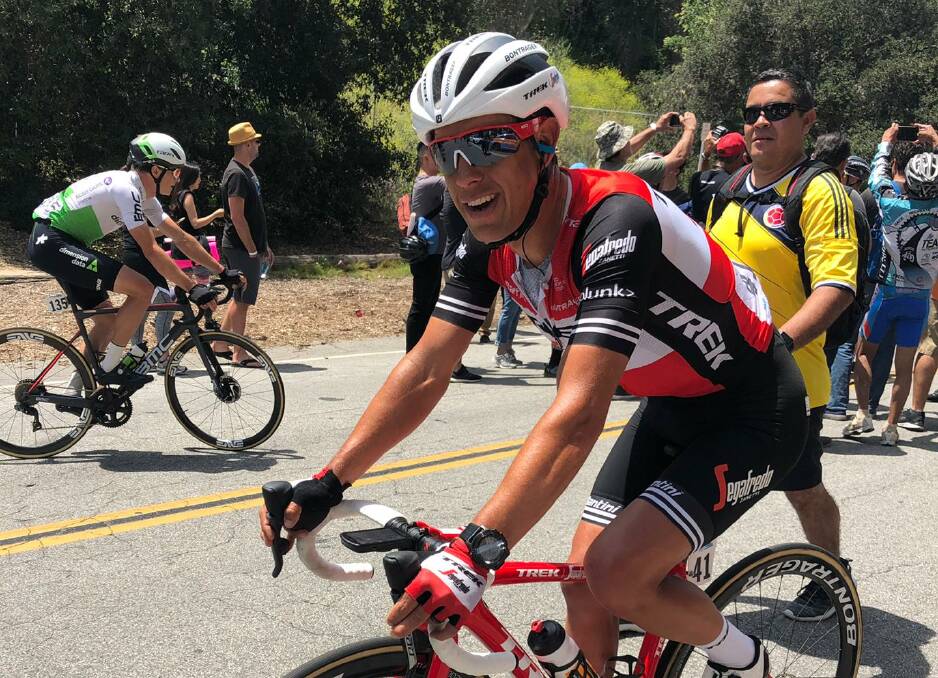 Star's Trek: Richie Porte in relaxed mood at the Tour of California. Picture: Twitter