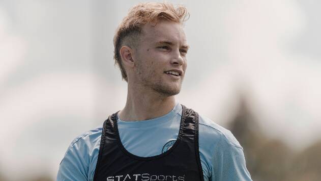 LOOKING AHEAD: Tasmanian soccer star Nathaniel Atkinson. Picture: Melbourne City FC