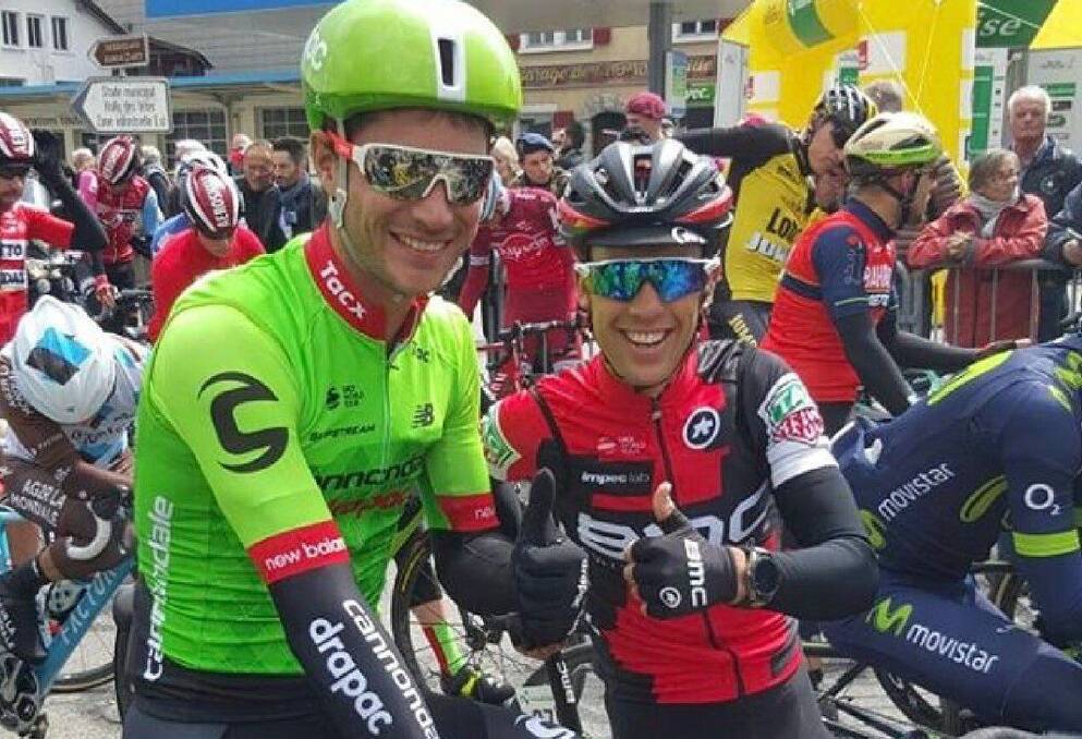 Praties products Will Clarke and Richie Porte competing together on the WorldTour. 