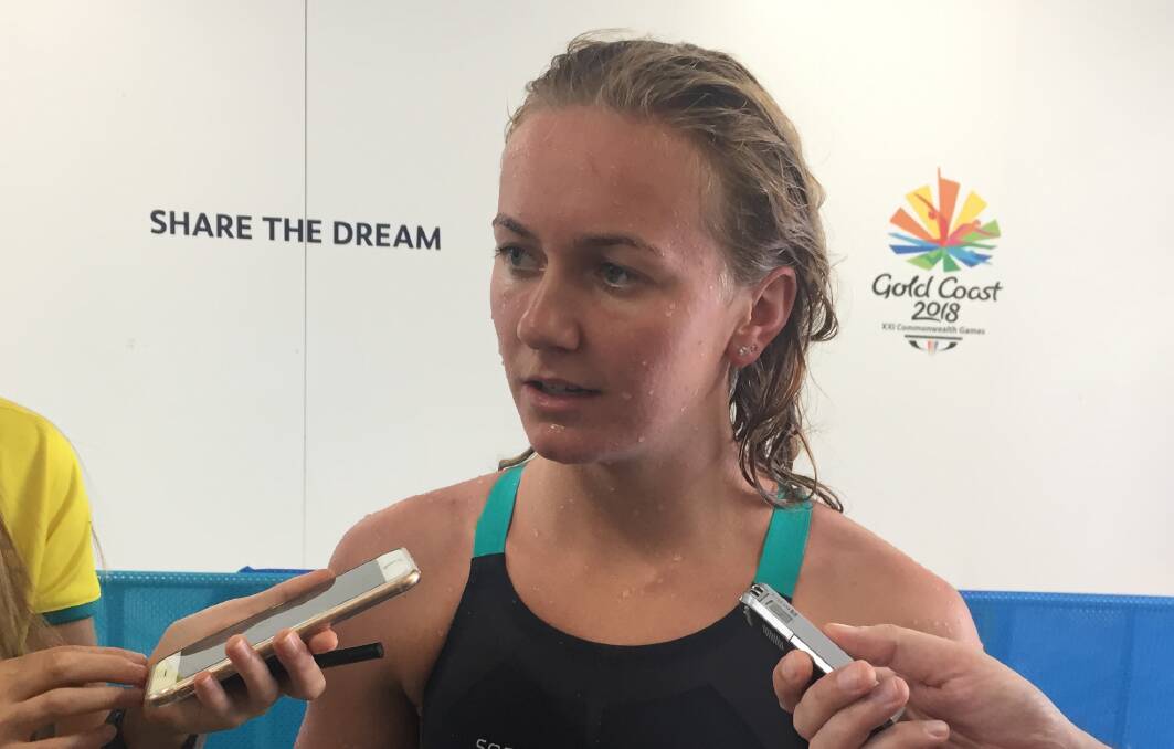 LIVING THE DREAM: Ariarne Titmus was Tasmania's best performer at the 2018 Commonwealth Games. Picture: TIS