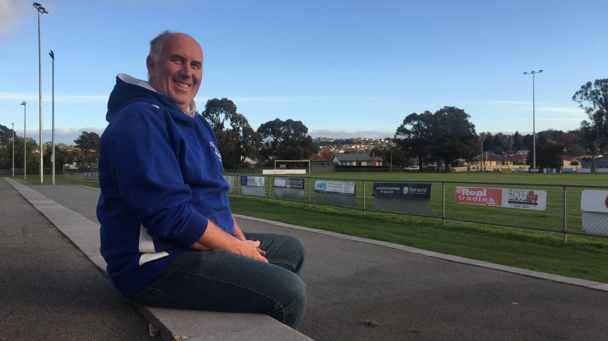Let's be avenue: Launceston United and their ever-smiling president Tony Pearce will welcome South Hobart to Birch Avenue. Picture: Rob Shaw