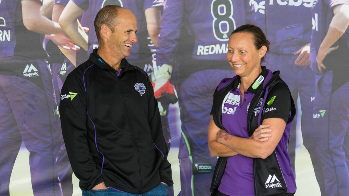 Northern exposure: Hobart Hurricanes coaches Gary Kirsten and Julia Price look ahead to their Launceston double-header. Picture: Alastair Bett
