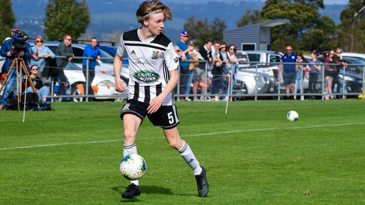 Will power: Young striker Will Fleming will be expected to provide the goals for Launceston City this season.