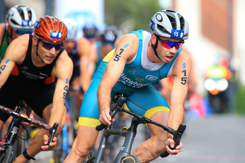 Them's the brakes: Jake Birtwhistle has been in fine form in the World Triathlon Series. Picture: Craig Hawkhead Photography