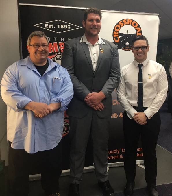 LONG SERVICE: North Launceston has rewarded Thane Brady, Daniel Roozendaal and Zane Littlejohn with life membership for their service to the club.