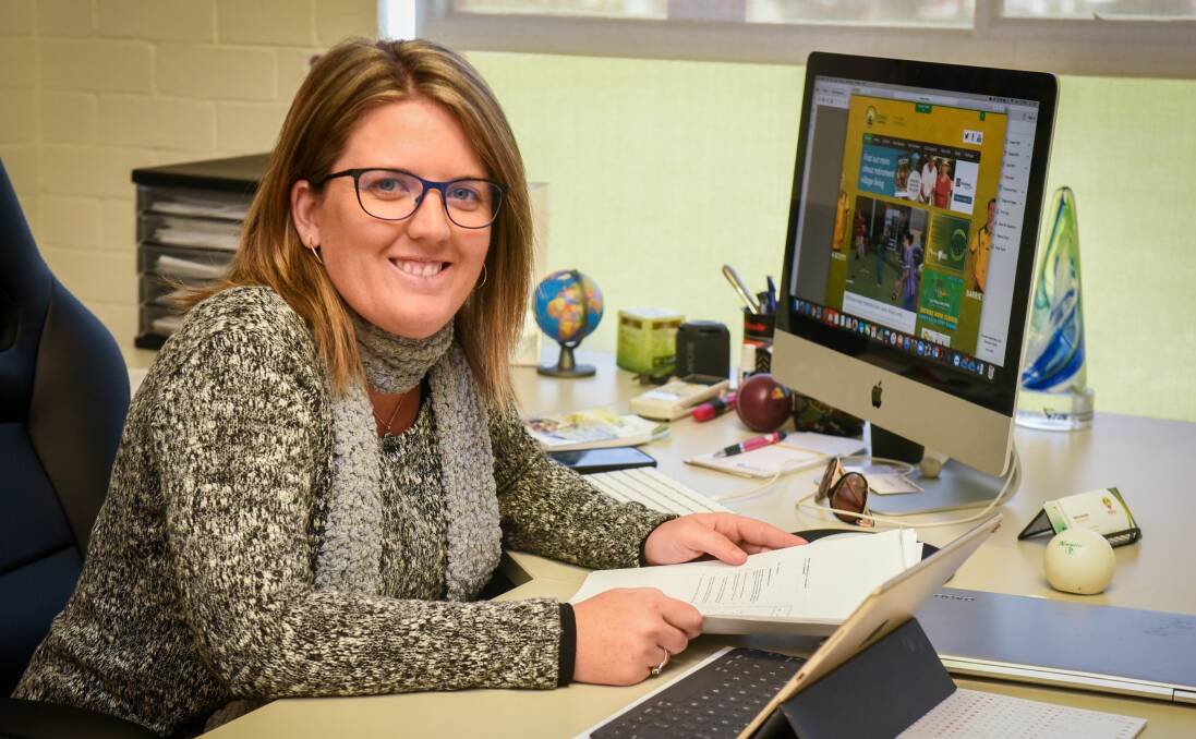 Van driver: Bowls Tasmania chief executive Rebecca Van Asch in her Invermay office. Picture: Paul Scambler