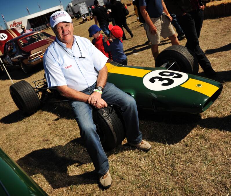 Million-dollar hit: Port Sorell's Chas Kelly, pictured at the Longford Revival in 2012, had an eventful time in the inaugural Targa Tasmania.