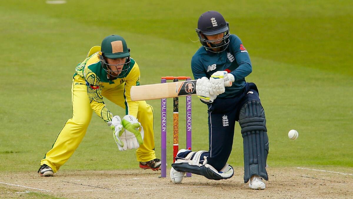 ON TOUR: Emma Manix-Geeves keeping wicket for the Australian Indigenous women's team in England in 2018.