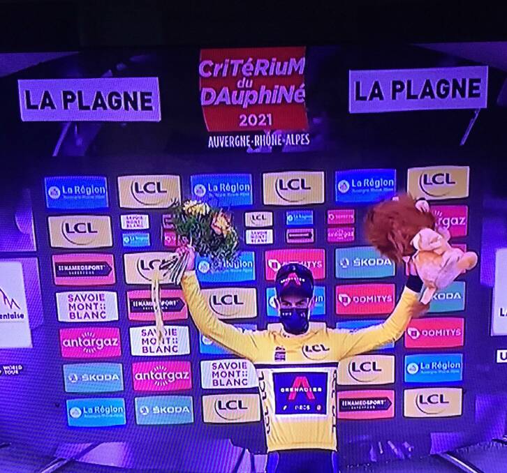 Richie the lion heart: Tasmanian cyclist Richie Porte assumes the leader's yellow jersey at the Critérium du Dauphiné.