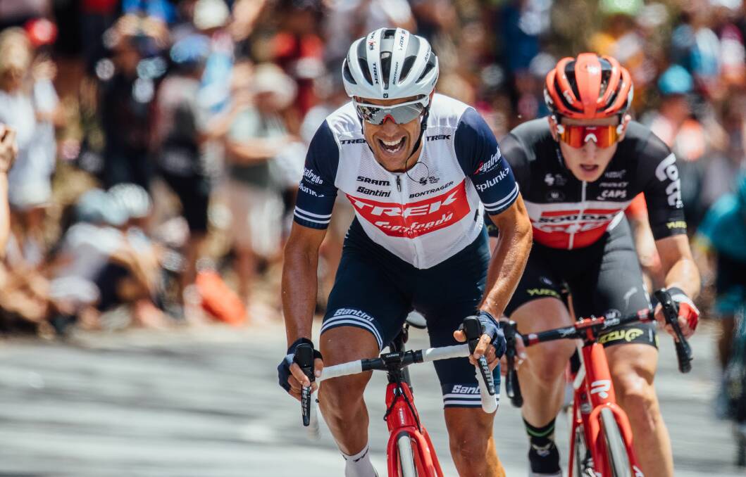 Richie Porte on his way to victory at the 2020 Tour Down Under. Picture: supplied