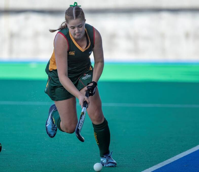 Gunn fired: Julia Gunn was on target for Tasmania in Tuesday's penalty shootout. Pictures: Click InFocus.
