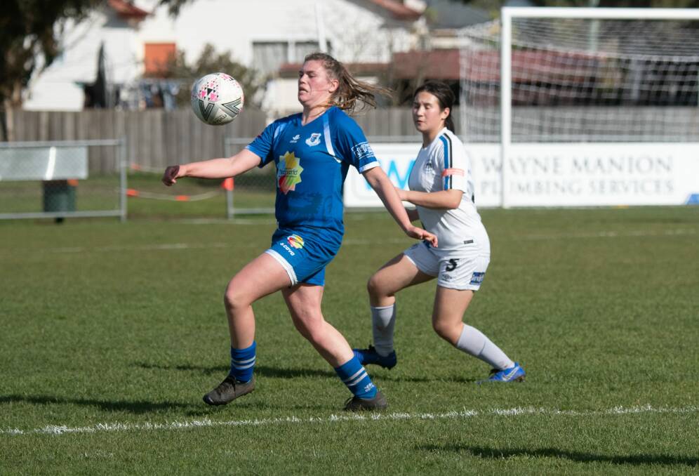Forward thinking: Jessica Robinson has been in fine form for Launceston United. Picture: Paul Scambler 