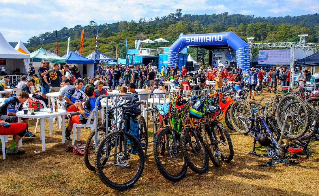 Geared up: Derby will again come alive when the enduro mountain bike circus arrives this weekend.