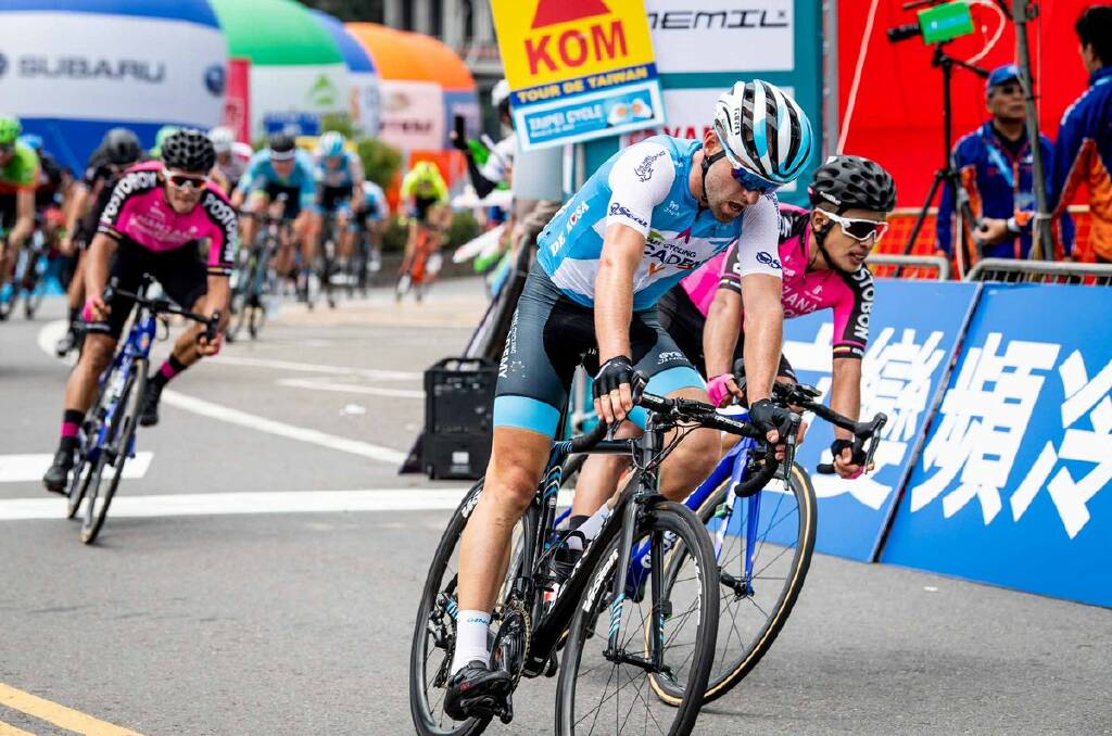Nathan Earle competing at the Tour of Taiwan. Picture: Twitter