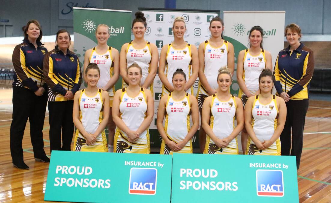 FINAL SWOOP: Northern Hawks open side finished the season undefeated. Back, Ruth Tuohy (co-coach) Kellie Woolnough (co-coach), Hannah Lenthall, Gemma Poke, Danni Pickett (captain), Ashlea Mawer, Tessa Coote, Lynne Pickett (team manager); front, Lydia Coote, Clare McKimmie, Jamie Symons, Chelsea Mawer, Steph Walker. Picture: Jess Stevenson