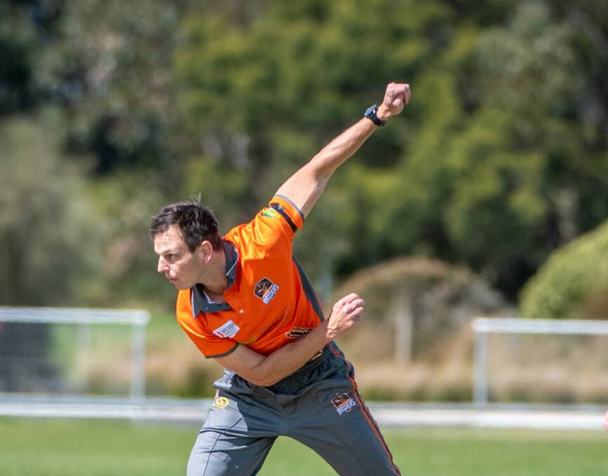 EVAN'S ABOVE: Evan Gulbis returned the best bowling figures for the Greater Northern Raiders. Picture: Paul Scambler 