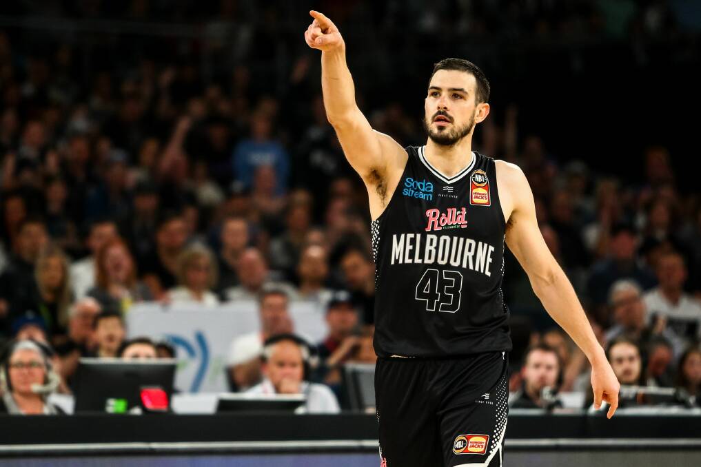 Chris Goulding playing for Melbourne United against Sydney Kings at Melbourne Arena. Picture: Ian Knight/Melbourne United
