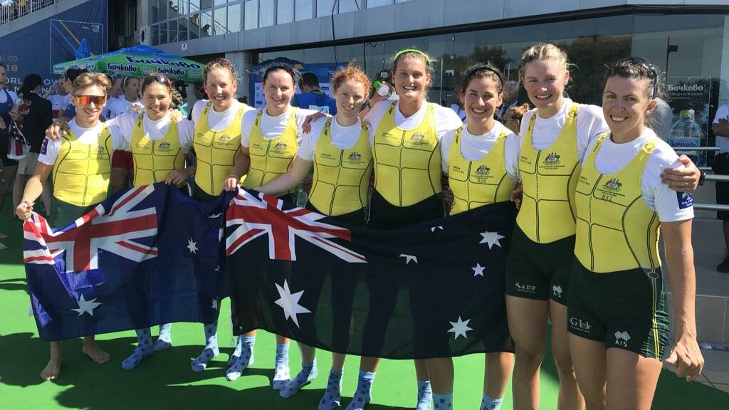 Australia's women's eight. Picture: Rowing Australia