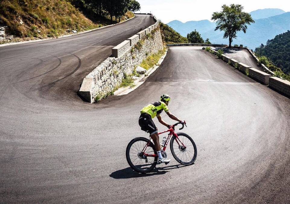 Coasting along: Richie Porte on a training ride before the lock down. Pictures: Instagram