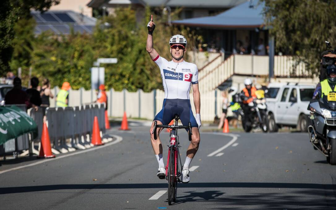 Launceston's Oliver Martin wins his maiden NRS stage at the Battle Recharge in Tyalgum. Credit Pete Dunlop