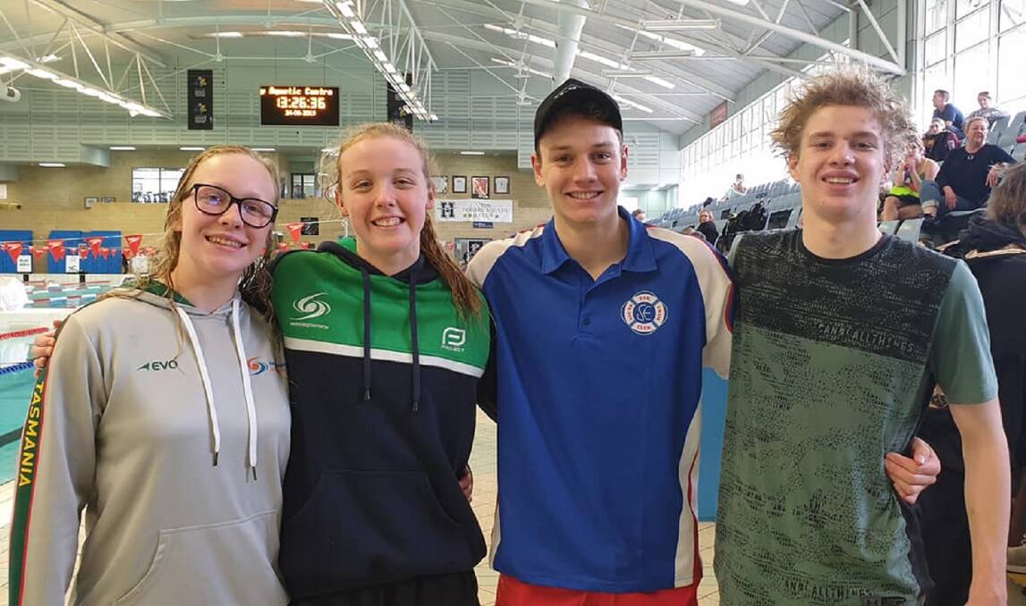 Lead role: The Tasmanian leadership group of Amy Muldoon, Beccy MacDonald, Jonty Pretorius and Isaac Malley. Picture: Facebook