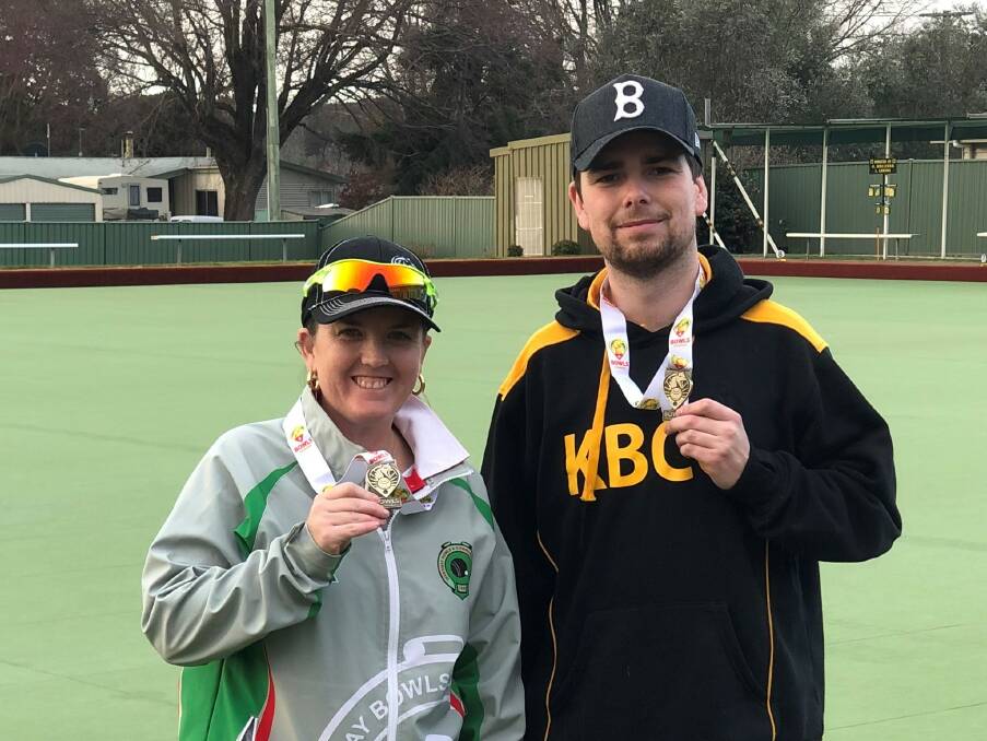 UNBEATABLE: Invermay's Rebecca Van Asch and Kingborough's Taelyn Male with their medals.