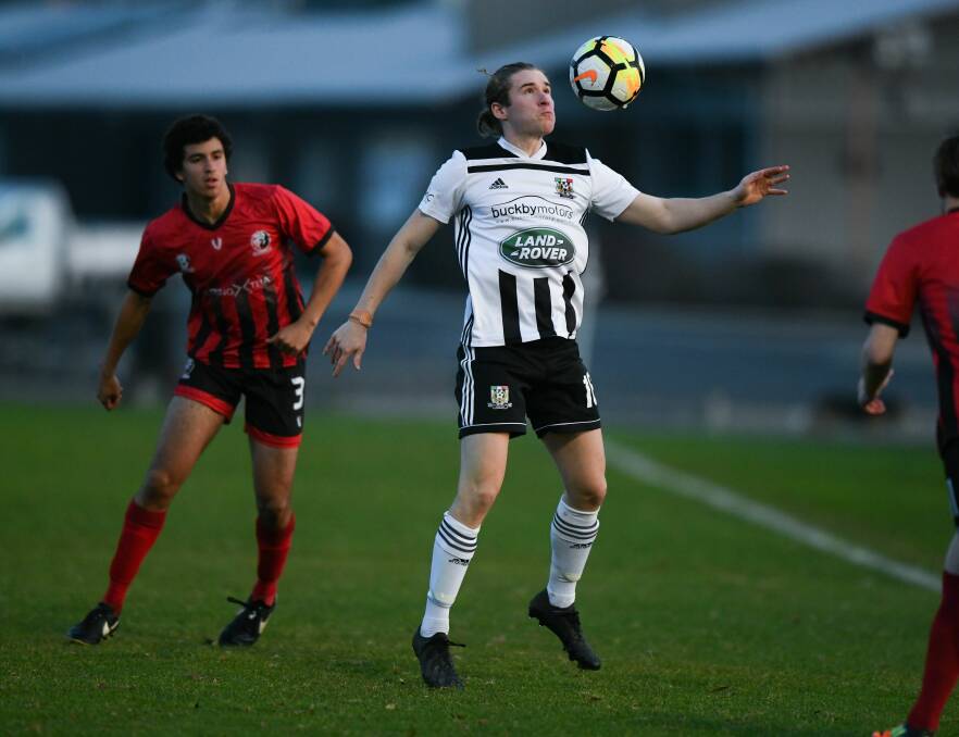 Isaac Degetto in action for Launceston City against Clarence. Picture Neil Richardson