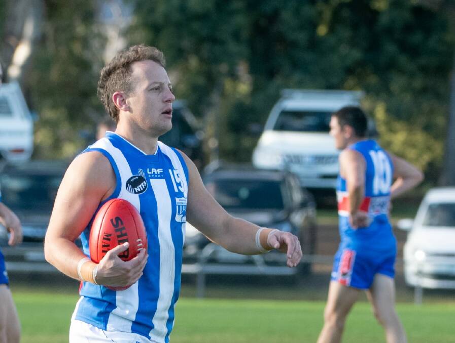 ROO WITH A VIEW: Darren Banham kicked three goals for Deloraine.