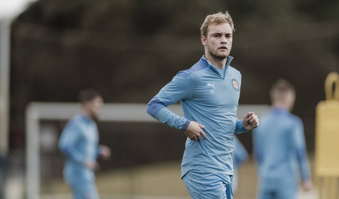 Looking ahead: Tasmanian Nathaniel Atkinson is facing a big week involving an A-League grand final and possible Olympic selection. Picture: Melbourne City