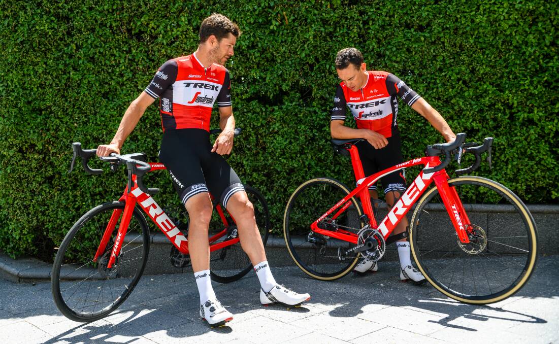 Will Clarke and Richie Porte prepare for their season in January. Picture: Scott Gelston