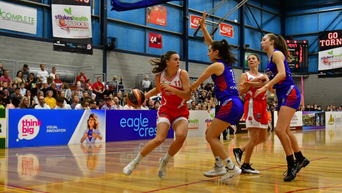 Crowd support: Torns' Stella Beck in action during the NBL1 match against Nunawading. Picture: Scott Gelston