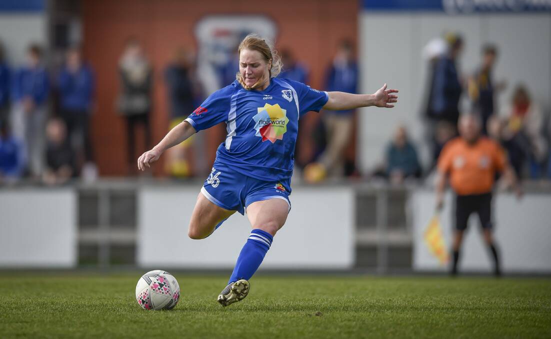Moving in: Karla Jones has been a revelation for Launceston United since arriving from Launceston City.