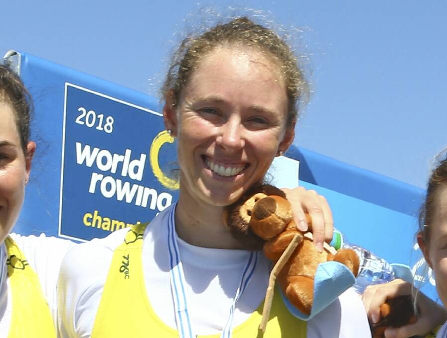 Great year: Huon's champion Sarah Hawe. Picture: Rowing Australia