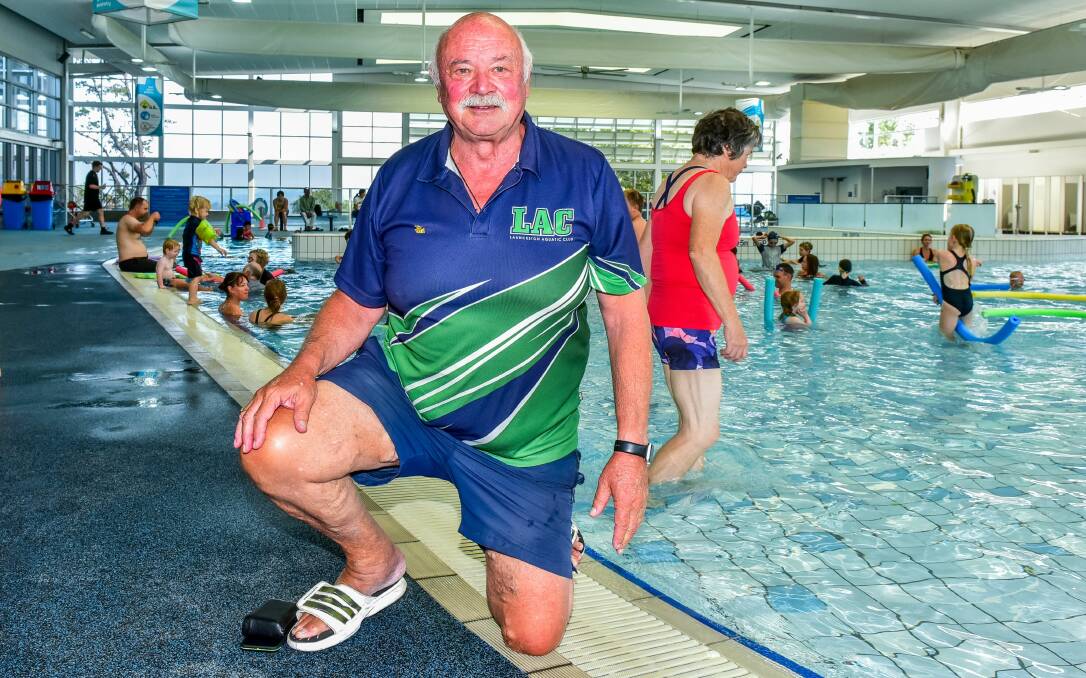 Making waves: Head coach Peter Tonkin said Launceston Aquatic Club's award recognised its ability to work as a cohesive team. Picture: Neil Richardson