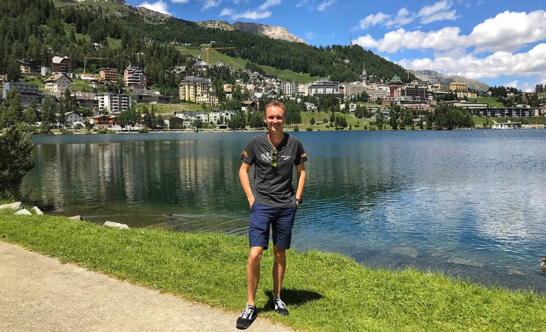 Harris in St. Moritz last month.