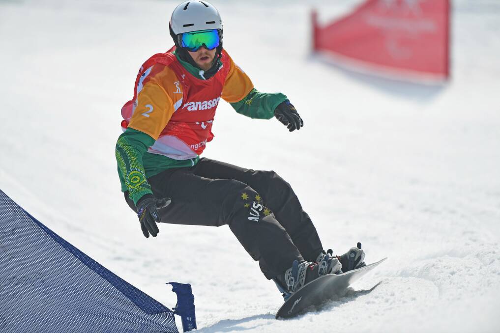 Simon Patmore in action in PyeongChang, South Korea. Picture: AAP