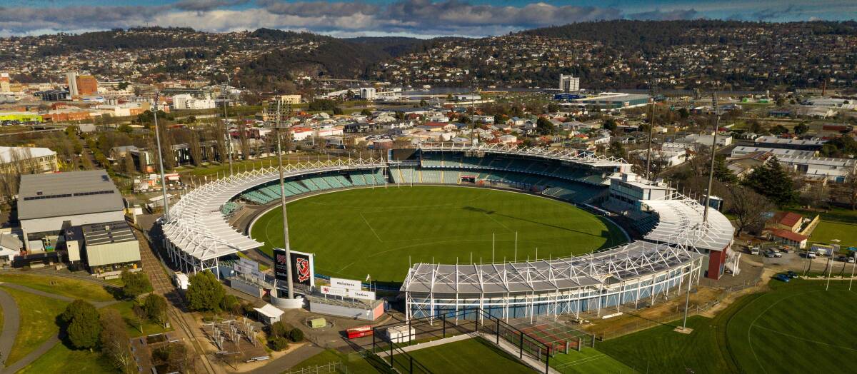 GRAND STANDING: Launceston's UTAS Stadium would be available to host additional BBL fixtures. Picture: Phillip Biggs