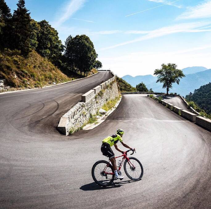WINDING ROAD: Richie Porte exploring the roads around Monaco. Picture: Instagram