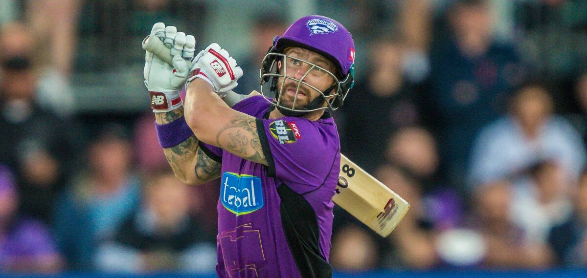 Wade in there: Matthew Wade in action for the Hurricanes in Launceston. Picture: Phillip Biggs